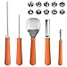 Halloween Decorations, OTBBA 5 Piece Halloween Pumpkin Carving Tool Kit With 10 Carving Stencils DIY Halloween Jack-O-Lantern For Pumpkin Party Decorations