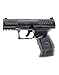 T4E .43cal Walther PPQ LE Paintball Pistol Law Enforcement Trainer with Included 5x12 Gram CO2 Tanks and Pack of 500 .43 Cal Reusable Rubber Balls Bundle (Black)