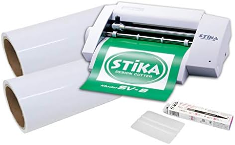 カッティングマシン ステカ Sv 8 中長期カッティング用シート 10m 転写シート10m デザインカッター スキージー つきスターターセット 白 ホワイト