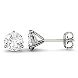 Forever One 6.5mm Round Moissanite Stud