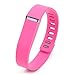 Henoda 3PCS Replacement Wristband with Clasps for Fitbit Flex Wireless Activity Sleep Band, (Set of 3 Band with 12 Piece Colorful Silicon Fastener Ring) (Navy + Pink + Green, Large)