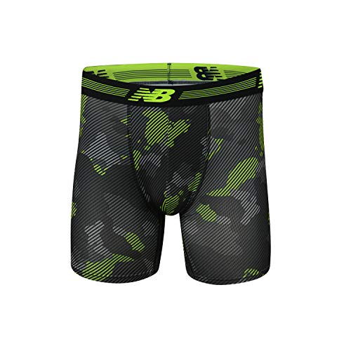New Balance Men's Standard Performance 6" NO Fly Boxer Brief (4Pack