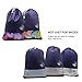 FUNFEL 8 Pcs Drawstring Shoe Travel/Storage Bags, Size17.32x12.60 inches