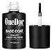 OneDor Gel Top Coat & Base Coat Soak Off Polish Set Kit, UV Led Cured Required (No Wipe Top Coat & Base Coat)