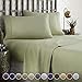 HC COLLECTION 1800 Series Microfiber Sheet & Pillow Case Set(Queen, Sage)