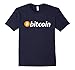 Mens Premium Quality Bitcoin T-Shirt for Mens Medium Navy