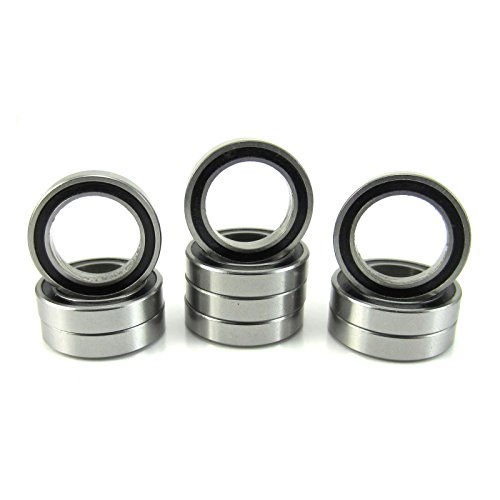 10pcs. 13x19x4mm Precision Ball Bearings Chrome Steel ABEC 3 Rubber Seals