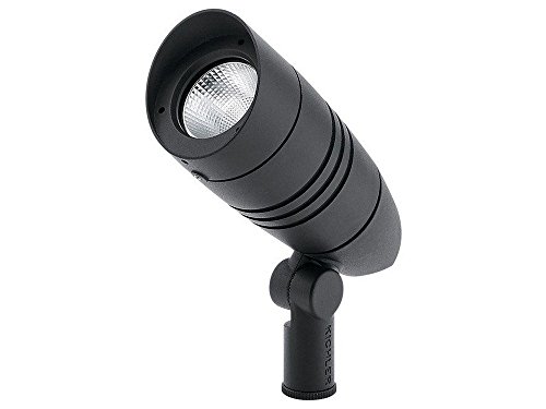 Kichler Lighting 16210BKT30 C-Series - 7" 5.3W 40 Degree 1 LED Accent Light, Color Temperature: 3000K Color Temperature