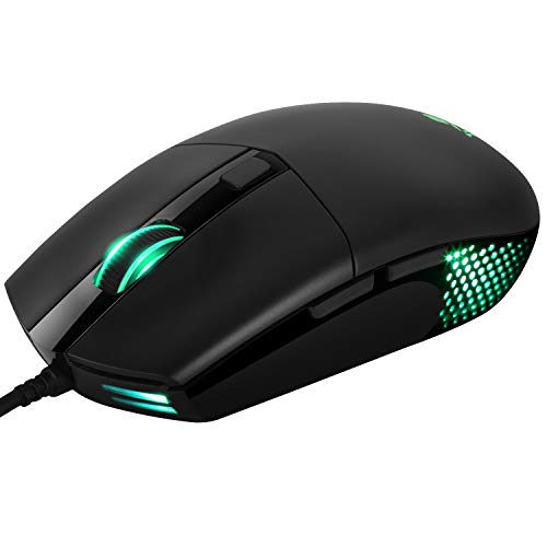 ABKONCORE – A660 PWM 3325 RGB Gaming Mouse – 10,000 DPI Adjustable – 100 IPS – 16.8M Colors RGB Backlight – Perfect grip for PC Games – MOFA & FPS