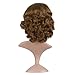 MapofBeauty 14 Inch/35cm Charm Side Bangs Fluffy Synthetic Curly Short Hair Wig (Light Brown)