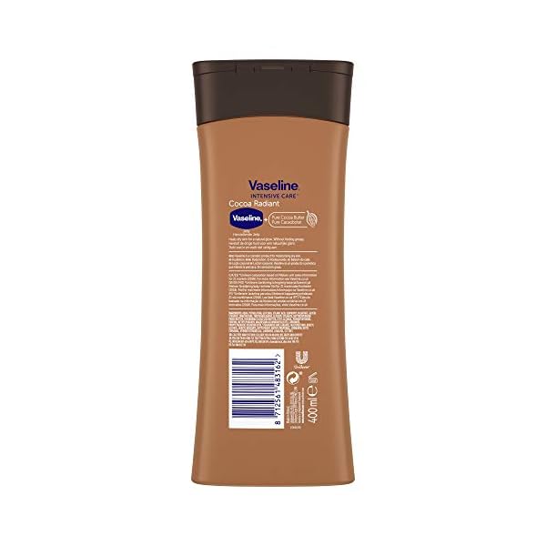 Vaseline Intensive Care Cocoa Radiant 100 Percent cocoa butter Body Lotion for dry skin 400ml