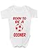 Print4U Born to Be A Gooner/Arsenal ~Baby Onesie Size 0-18 Months 3-6 White