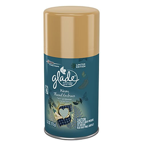 Glade Automatic Spray Air Freshener Refill, Warm Flannel Embrace, 6.2