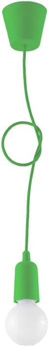 SOLLUX Pendant Lamp Diego Unique Design Without Lampshade Minimalist Lighting Minimalist Lighting LED Single Bulb Green - Image 5