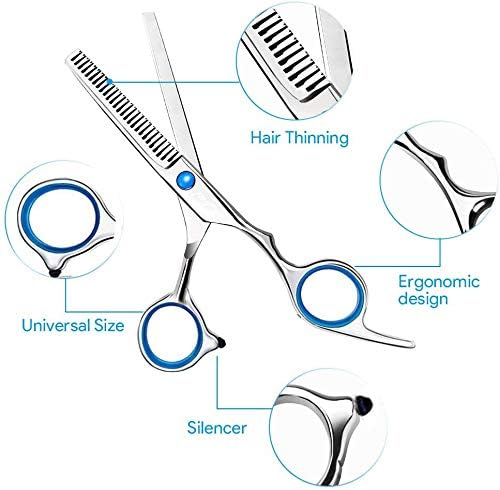 SUOXU SX-013 Professional Stainless Steel Hairdressing Scissors, 11 Pcs Barber Scissors Set for Women Men - Image 3