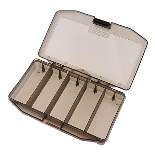 Homyl 17,5 x 8,5 x 3 cm - Leicht Angelbox Angelkasten Leer Köderbox mit Fächern für Kunstköder, Angelgerät oder…