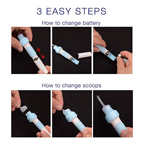 Reazeal New Ear Wax Vacuum Removal Kit, Ear Cleaner Electric Earwax Removal Tools for Adults and Kids, Safe Remover Vibration Removal Cleaning Easy Painless Tool - Thumbnail 5