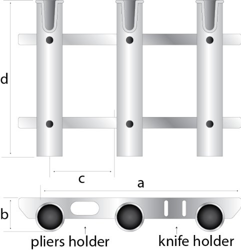 SeaSense-Rod-Holder-3-Rack-Tube-Black SeaSense-Rod-Holder-3-Rack-Tube-Black