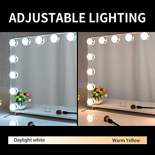 BEAUTME Light Up Mirror Vanity Mirror with Lights,Hollywood Makeup