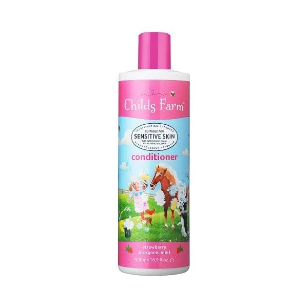 Childs Farm | Kids Conditioner 500ml| Strawberry & Organic Mint | All Hair Types | Conditions & Nourishes | Suitable for…
