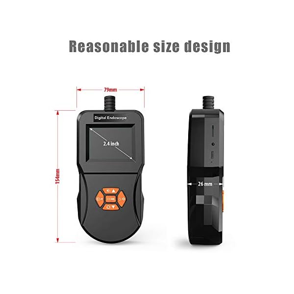 ONEVER Industrielle Endoskop-Inspektionskamera mit 5,5-mm-Mikroschlangenkamera Hi-Vision 720P IPS-Bildschirm IP67… – Bild 7