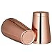 Copper Boston Cocktail Shaker, 4-Piece Set: 18oz & 28oz Weighted Cocktail Shakers, Cocktail Strainer and Double Jigger (0.5oz - 2oz), 18/8 Stainless Steel Cocktail Set with Recipes and Greeting Card