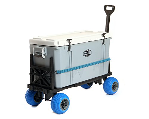 Equipment Carts and Wagons Rolling 4 Wheel Pull behind Cooler Ice Chest Garden Cart