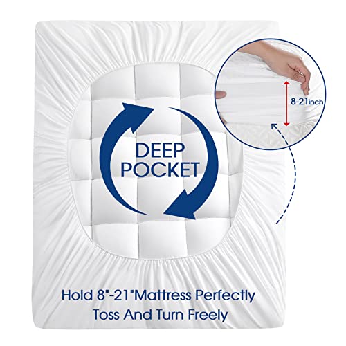 King Size Mattress Topper for Back Pain Extra Thick Cooling 400TC