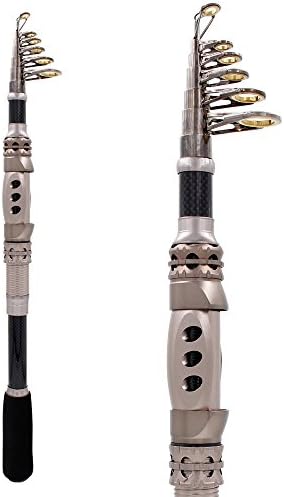 Kadaon Fishing Rod Graphite Carbon Fiber Travel Portable Super Hard Fishing Pole for Boat Saltwater and Freshwater Fish Fishing Rods Poles