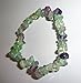 1pc Natural Healing Crystal Fluorite Chip Premium Quality Gemstone 7 Inch Stretch Bracelet