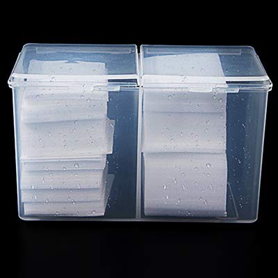 Buy Homely Nail Remove Pads Pink Clear Storage Box Functional Nail