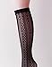 VERO MONTE 4 Pairs Women's Patterned Fishnet Knee High Socks (Black) 41622