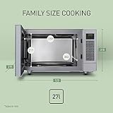 Panasonic NN-CT54JWBPQ 27L Microwave Oven, Inverter, Quartz Grill, White view 8