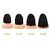 Starr Hair Brazilian Virgin Shorts Deep Kinky Curly Bob Lace Front Wig Glueless Natural Color Middle Part Pre Plucked Natural Hairline with Baby Hair for Black Women (12 Inch)