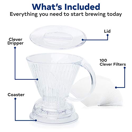 What sets the Clever Coffee Dripper apart is its ingenious valve system, situated at the bottom of the brewing chamber. This unique feature enables precise control over the water flow, ensuring optimal extraction without any bitterness. With no time constraints, you have the freedom to steep your coffee to perfection.