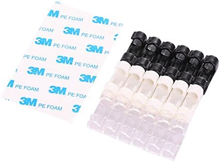 Multi-function line card desktop multi-color self-adhesive computer cable to fix 20 clips