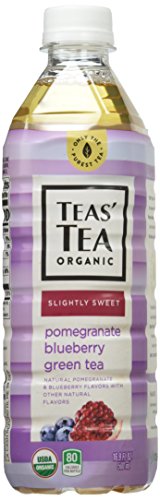 Teas' Tea Organic Lightly Sweet, Lemon Mint Green, 16.9 Ounce (pack Of 12)