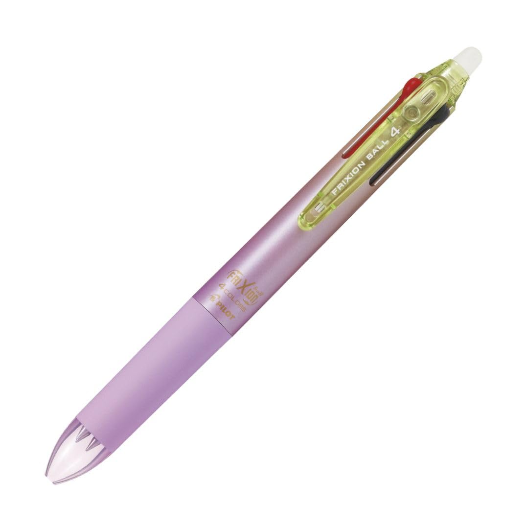 Photo 1 of Pilot FriXion Ball 4, Erasable Ballpoint Pen, 4 Color Gel Ink Multi-Pen, 0.38mm, Gradient purple (LKFB-80UF-GRPU)