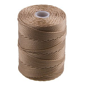 C-Lon Bead Cord, Latte - 92 Yard Spool
