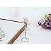 Matashi Chrome & Rose-Gold Plated Crystal Rose Metal Flower Tabletop Ornament w Clear Crystals – Elegant Home Decor Gift for Mom, Aunt, Grandma, Sister– Perfect for Mother’s Day, Birthday, Anniversary