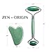 Jade Roller and Gua Sha Set, 100% Natural Jade Stone Face Roller, Anti-Wrinkle Anti-Aging Skin Care Tool, Facial Roller, Facial Massager for Skin Firming, Natural Glow, and Stress Reliefthumb 4