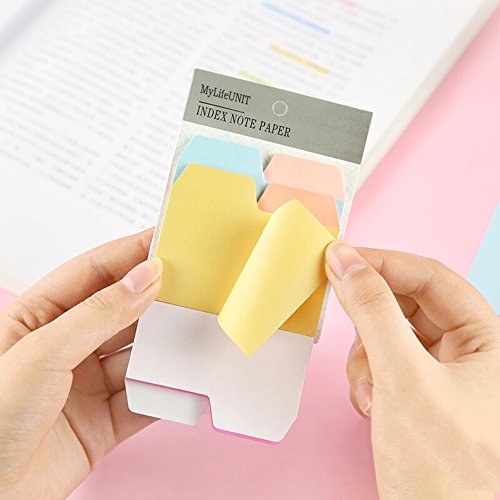image for MyLifeUNIT Index Cards, Self Sticky Notes Reminder, Colored Index Stic
