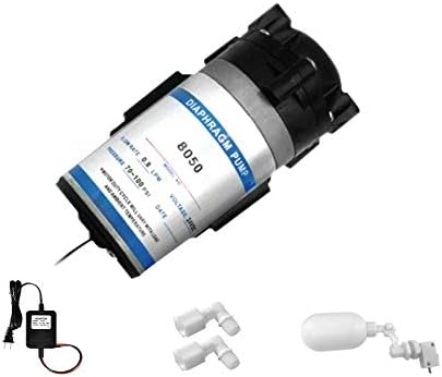 Max Water Aquarium RO DI Reverse Osmosis 50-75 GPD Booster Pump + Electronic Float Valve