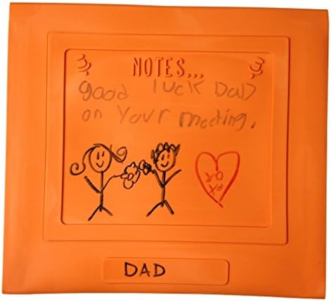 Reusable Lunch Bag for Sandwiches or Snacks with Personalized Notes, School Lunch Bag, Eco-Friendly Bag, Snack Bag, Great for Summer Camp, Seen on the Today Show, By spbang, Mango Colored