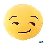 Emoji 32cm Silly Smiley Pillows Emoticon Yellow Round Cushion Pillow Stuffed Plush Soft Toy-baby face-trademark of 2mb enterpise llc by 2mbdesign