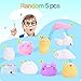 LEEHUR 3Pcs Jumbo Slow Rising Squishies Kawaii Unicorn Donut Moon Set Soft Squeeze Stress Anxiety Relief Novelty Sensory Toys Party Favors Kids