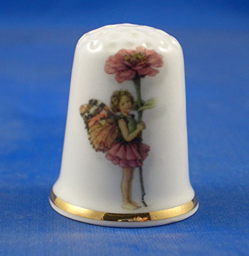 Porcelain China Collectable Thimble -- Summer Fairy with Free Gift Box