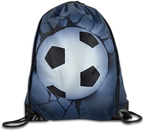 Drawstring Backpack Bags - Cool Soccer Football Wall Backpack Sport Gym Cinch Bag Travel Fabric Drawstring Backpacks
