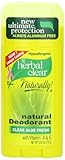21st Century Herbal Clear Deodorant, Aloe Fresh, 2.65-Ounce