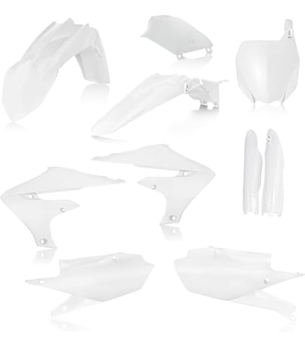 白いプラスチックパーツ Amazon.com: Acerbis Replica Plastic Kit White for Yamaha WR450F